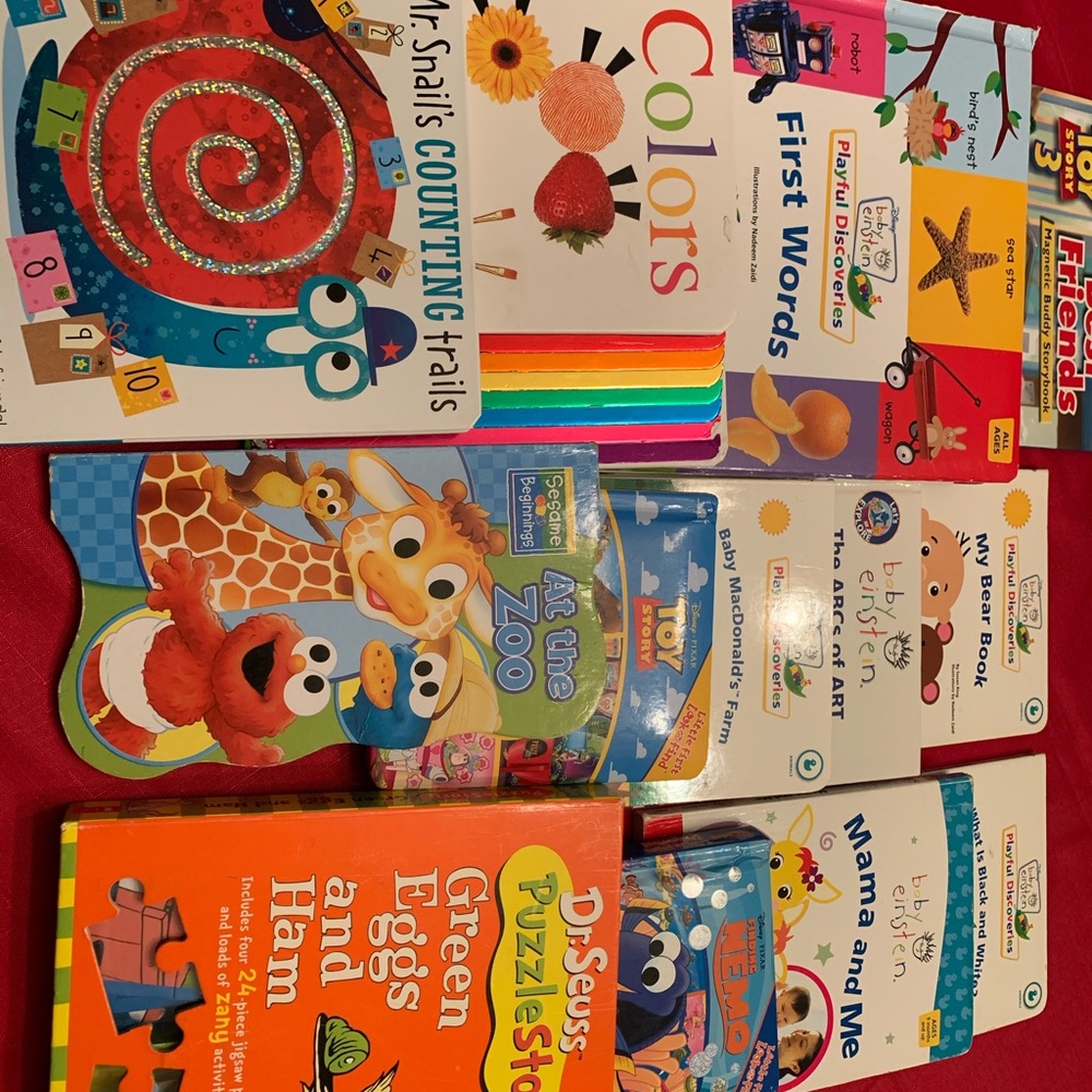 Lot of 13 children Books baby Einstein and more